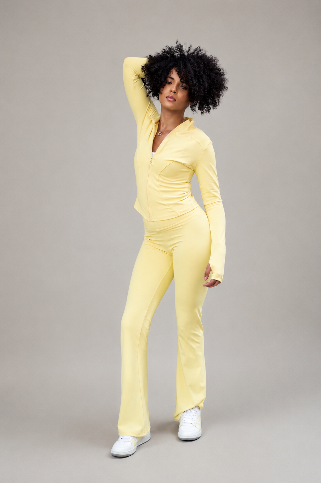 Sculpt Flare Legging -Lemon