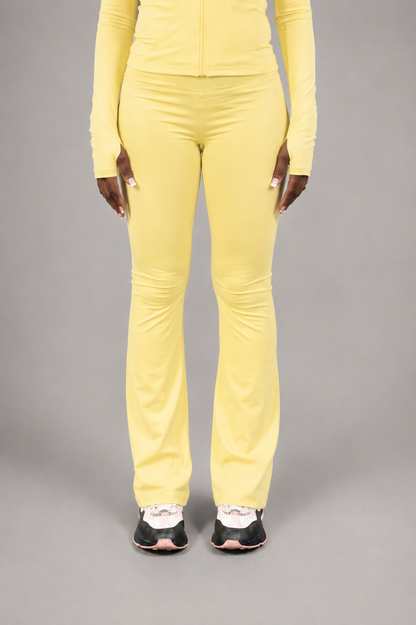 Sculpt Flare Legging -Lemon