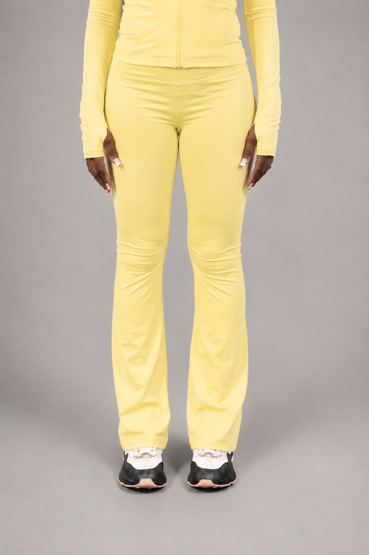 Sculpt Flare Legging -Lemon