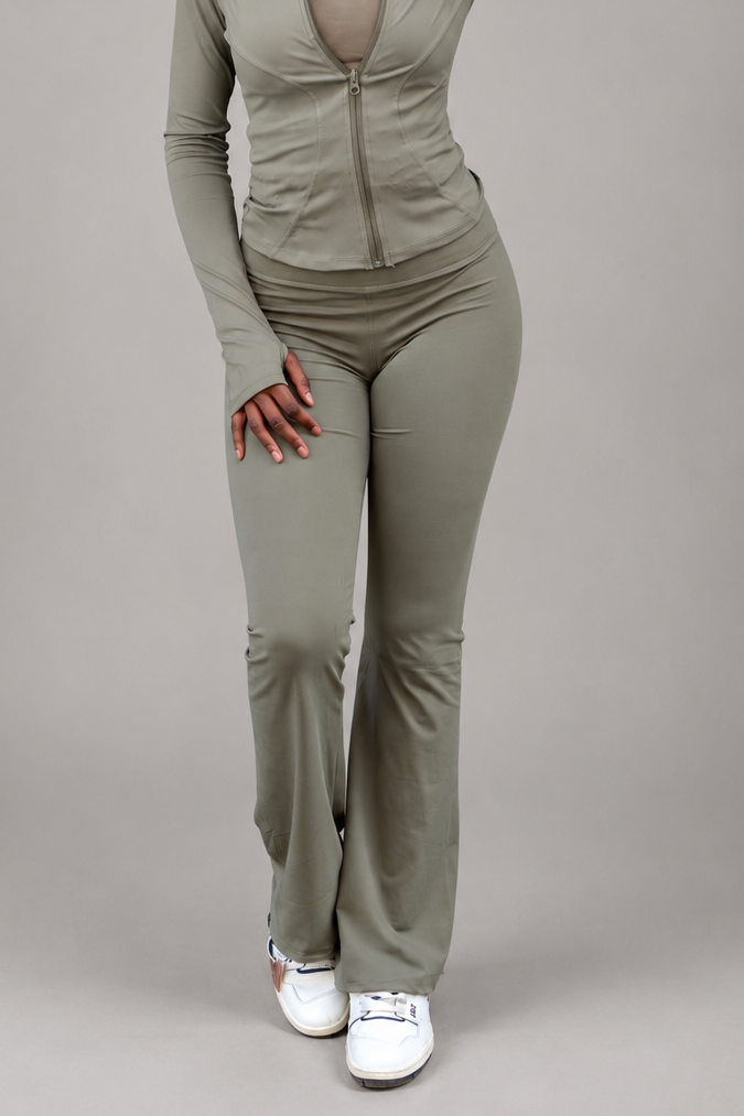 Sculpt Flare Legging -Lemon